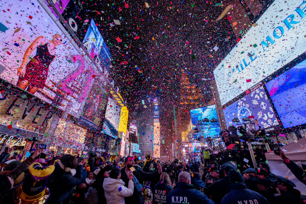 photo of a new year night at a club